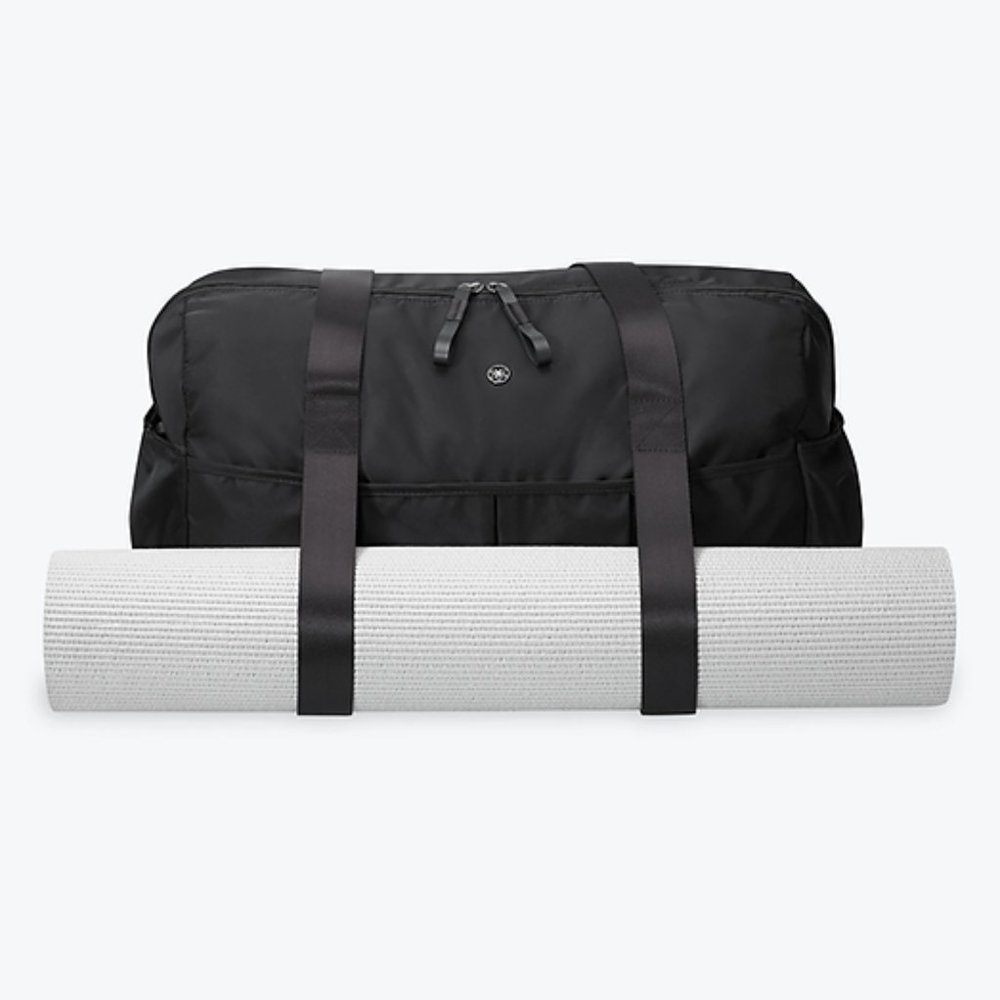 Gaiam Studio to Street Yoga Mat Duffel Bag Black